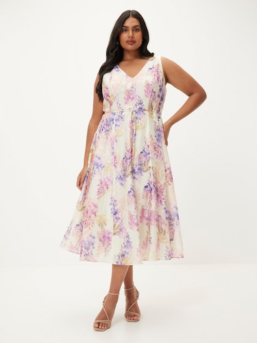 Curve Mira Sleeveless Midi Dress                                                                                                