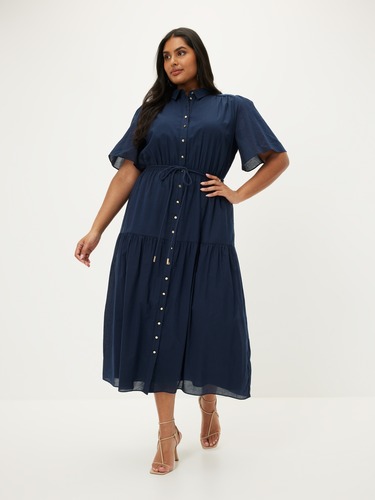 Curve Zosia Midi Shirt Dress                                                                                                    