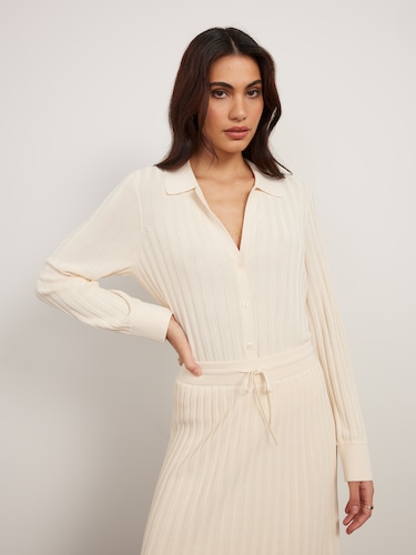 Ophelia Pleated Cardigan                                                                                                        