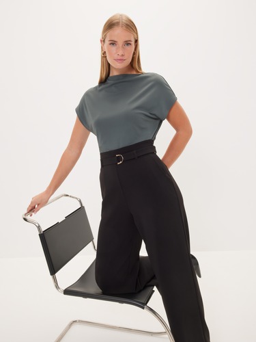 Maya Flutter Sleeve Jersey Tee                                                                                                  