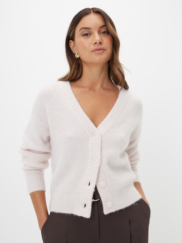 Frankie V Neck Fluffy Cardigan                                                                                                  