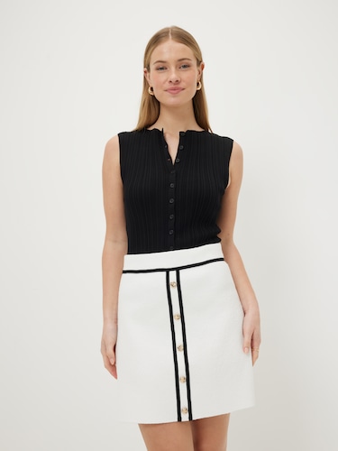 Kelsey Boucle Mini Skirt                                                                                                        