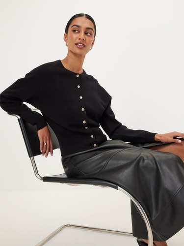 Camille Button Through Cardi                                                                                                    