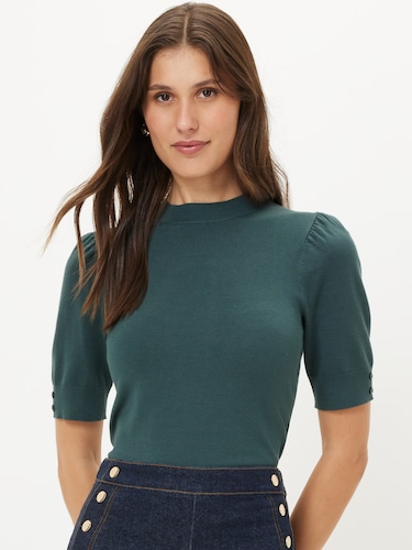 Frenchy Puff Sleeve Knit                                                                                                        
