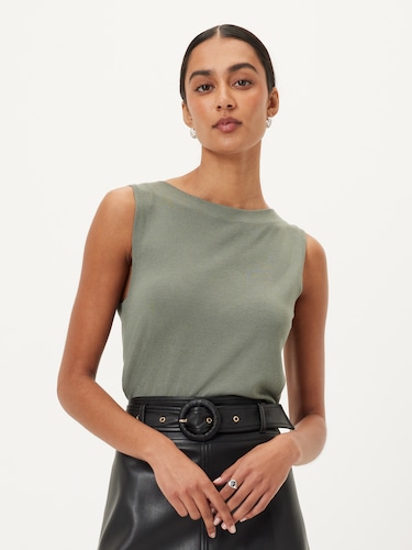 Melanie Boat Neck Tank                                                                                                          
