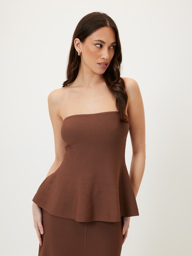 Amber Seam Detail Strapless Top                                                                                                 