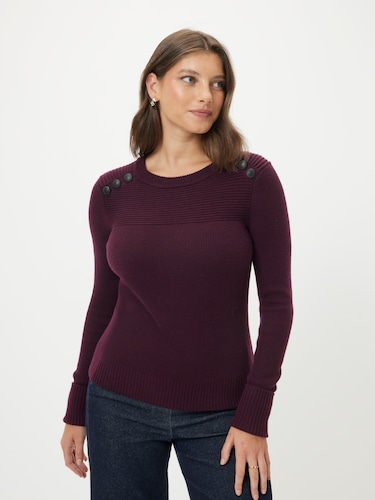 Delilah Button Long Sleeve Knit                                                                                                 