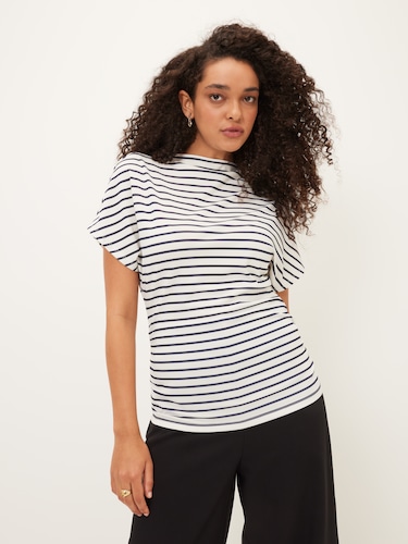 Sally Slinky Cap Sleeve Shell Top                                                                                               