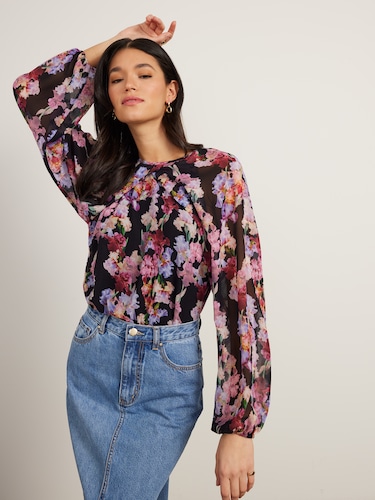 Charlie Cape Sleeve Top                                                                                                         