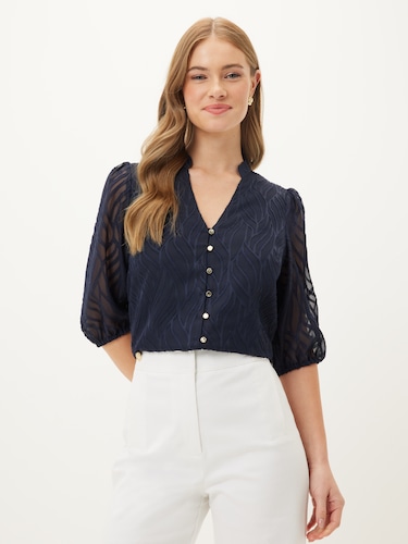 Lilly Burnout Shirt                                                                                                             