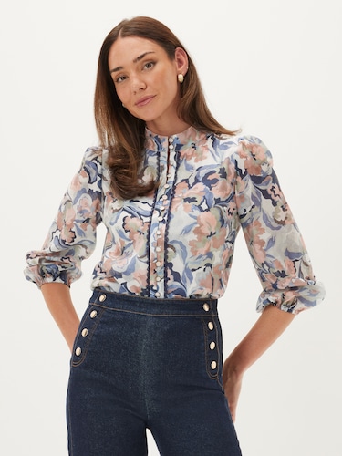 Tilly Button Through Blouse                                                                                                     