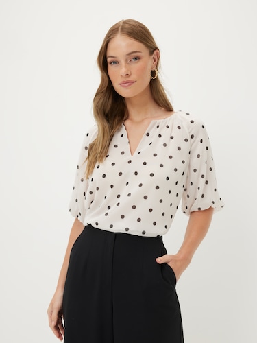 Faye Puff Sleeve Top                                                                                                            