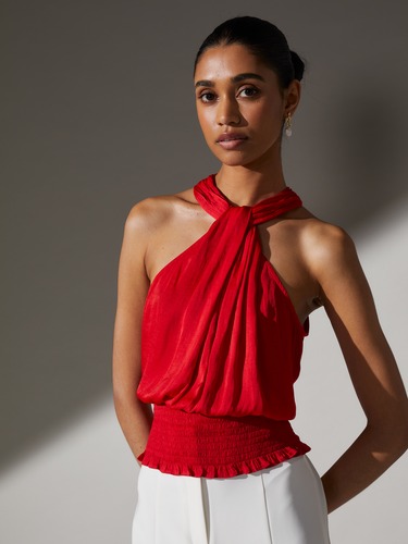 Naomi Twist Neck Top                                                                                                            