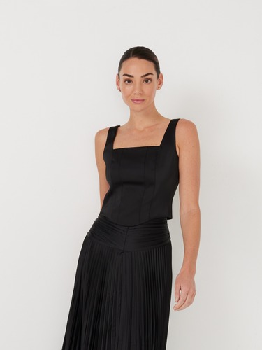 Cassidy Satin Corset Top                                                                                                        