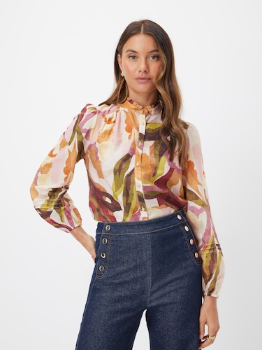 Kyra Lace Trim Blouse                                                                                                           