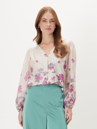 Emilia Print Long Sleeve Blouse                                                                                                 