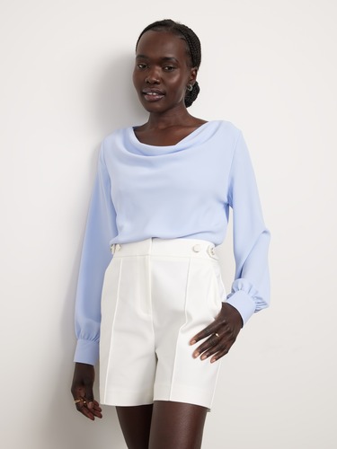 Long Sleeve Camilla Cowl Neck Top                                                                                               