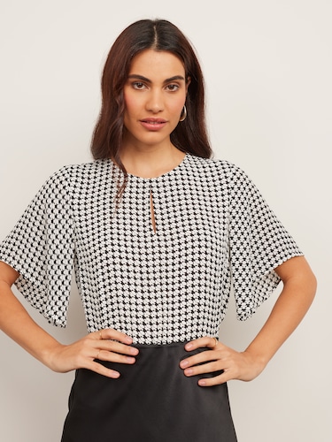 Margot Short Sleeve Shell Top                                                                                                   