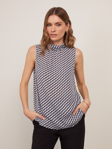 Missy Roll Neck Sleeveless Top                                                                                                  