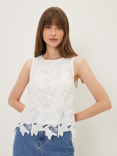 Lenni Lace Shell Top                                                                                                            