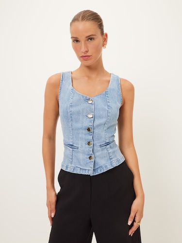 Dion Denim Top                                                                                                                  