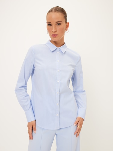 Striped Poplin Shirt                                                                                                            