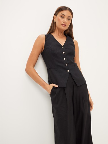 Gilet ONLY Onlnovella Matelassé Avec Ceinture à Nouer - Sans Manches, Col V, Décontracté Pour Femme (idéal Automne)