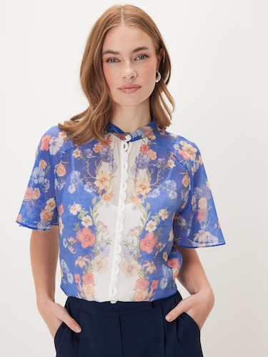 Vesper High Neck Blouse                                                                                                         