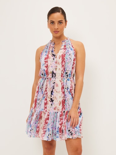 Astra High Neck Short Dress                                                                                                     