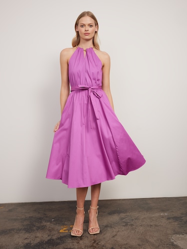 Maria Chain Detail Midi Dress                                                                                                   