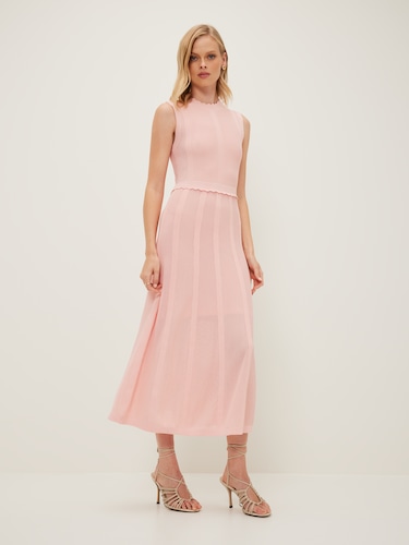 Pia Pointelle Knit Dress                                                                                                        
