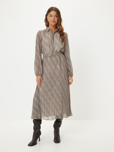Angel Pleated Midi Dress                                                                                                        