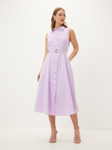 Tatum Belted Shirt Dress                                                                                                        
