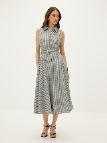 Tatum Belted Shirt Dress                                                                                                        