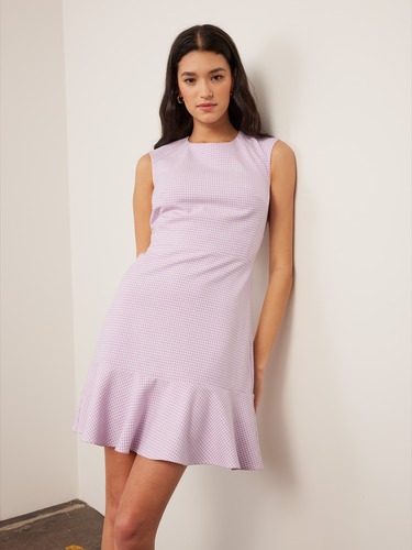 Winter Flippy Hem Short Dress                                                                                                   