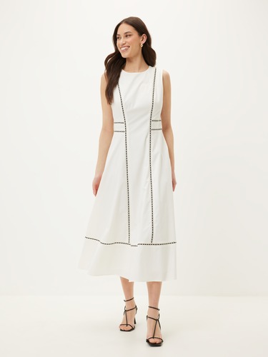 Tallulah Trim Midi Dress                                                                                                        