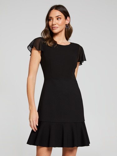 Iris Cap Sleeve Knit Midi Dress                                                                                                 