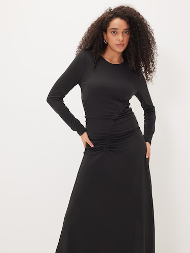 Eliza Long Sleeve Jersey Dress                                                                                                  