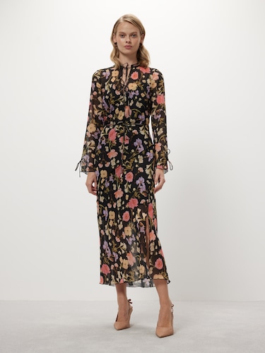 Bindie Tie Detail Midi Dress                                                                                                    