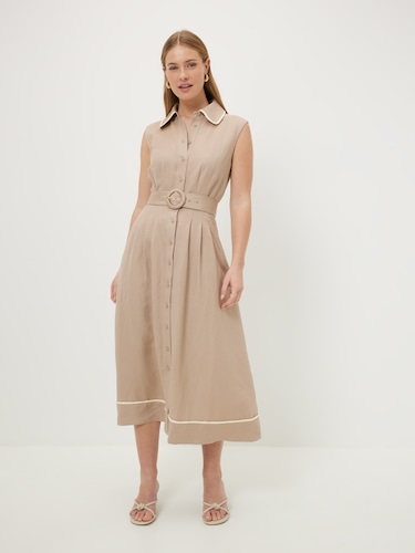 Maeve Midi Shirt Dress                                                                                                          