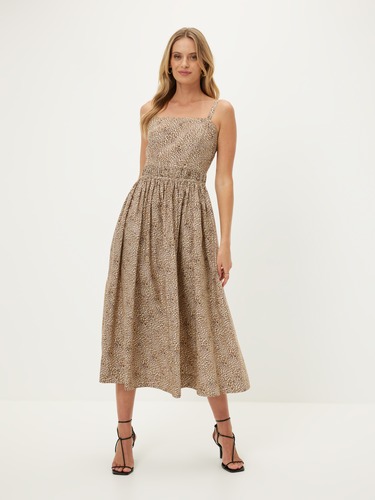 Brielle Strappy Midi Dress                                                                                                      