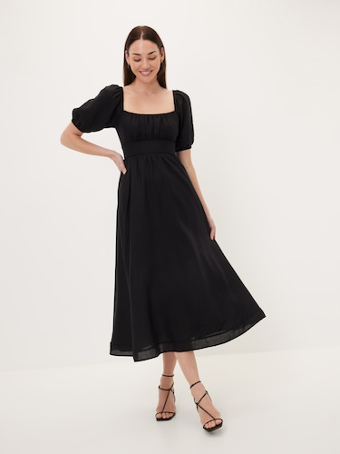 Katina Short Sleeve Midi Dress                                                                                                  