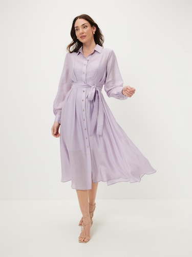 Kirsty Polished Shirt Dress                                                                                                     