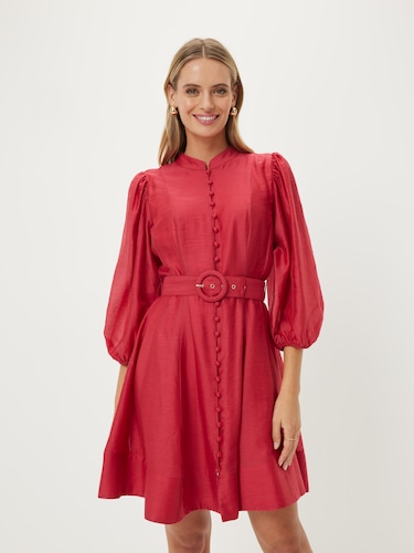 Melanie Long Sleeve Short Dress                                                                                                 