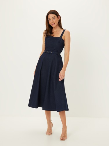 Montana Denim Midi Dress                                                                                                        