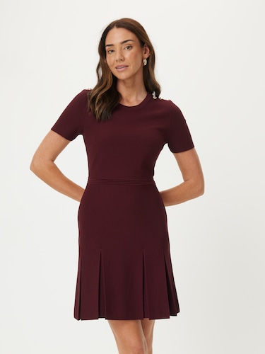 Liz Box Pleat Mini Dress                                                                                                        