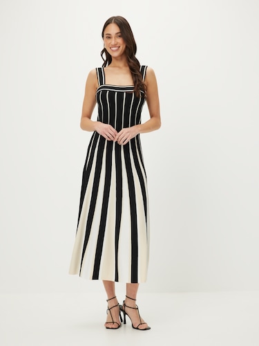 Ivy Stripe Detail Midi Dress                                                                                                    