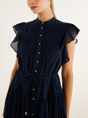 Faye Voile Midi Dress                                                                                                           