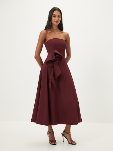 Hope Strapless Midi Dress                                                                                                       