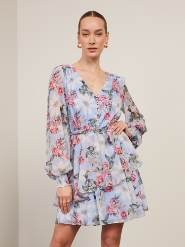 Brixley Long Sleeve Ruffle Dress                                                                                                